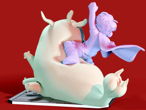 Elio and Glordon three poses Printable 3D Print Model