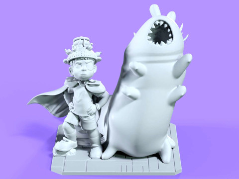 Elio and Glordon three poses Printable 3D-printmodel