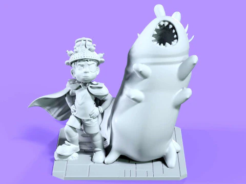 Elio and Glordon three poses Printable 3D Print Model