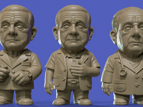 Dr Rene Favaloro Chibi Printable 3D Print Model