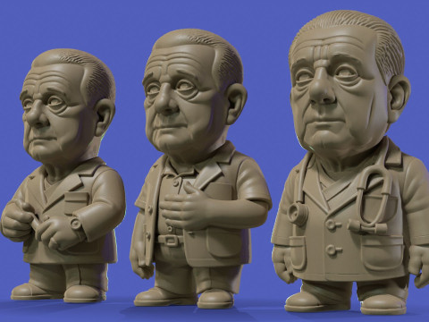 Dr Rene Favaloro Chibi Printable 3D Print Model