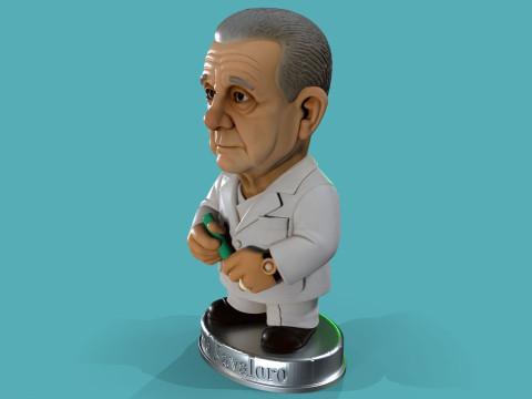 Dr Rene Favaloro Chibi Printable 3D Print Model