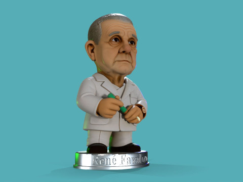 Dr Rene Favaloro Chibi Printable 3D Print Model