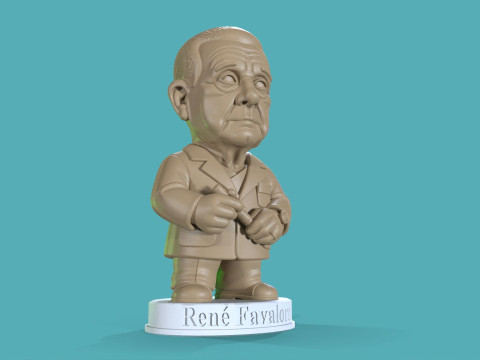 Dr Rene Favaloro Chibi Printable 3D Print Model