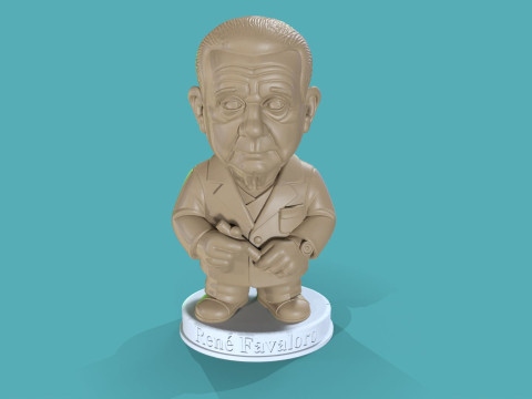 Dr Rene Favaloro Chibi Printable 3D Print Model