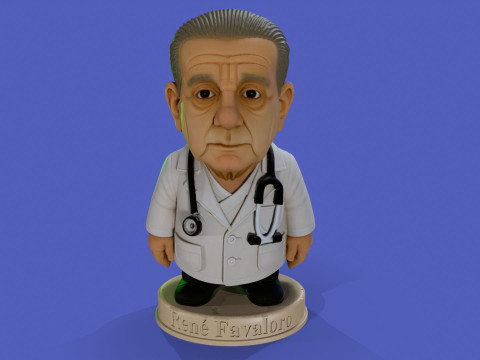 Dr Rene Favaloro Chibi Printable 3D Print Model
