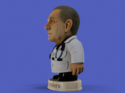 Dr Rene Favaloro Chibi Printable 3D Print Model