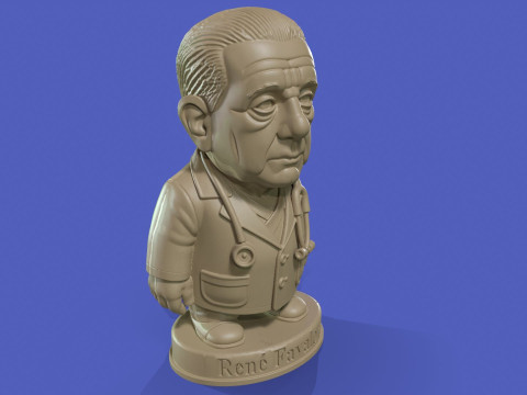 Dr Rene Favaloro Chibi Printable 3D Print Model
