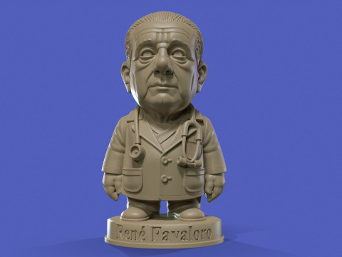 Dr Rene Favaloro Chibi Printable 3D Print Model
