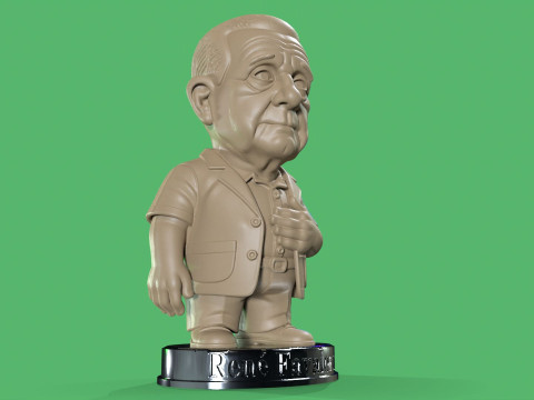 Dr Rene Favaloro Chibi Printable 3D Print Model