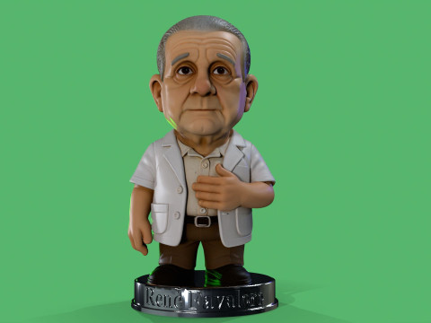 Dr Rene Favaloro Chibi Printable 3D Print Model