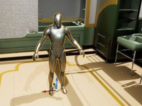The Shining Green Bathroom Room 237 3Dモデル