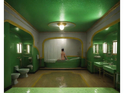 The Shining Green Bathroom Room 237 3D Model