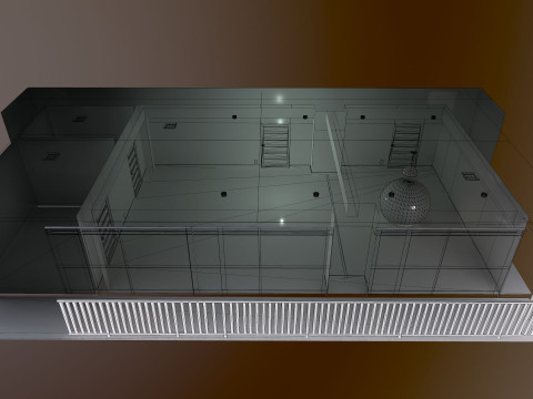Gantz Room renderable 3D मॉडल