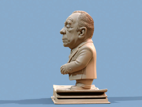 Jorge Luis Borges Chibi 3D Print Model