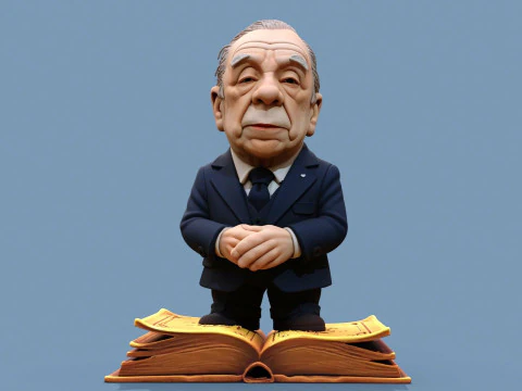 Jorge Luis Borges Chibi 3D Print Model