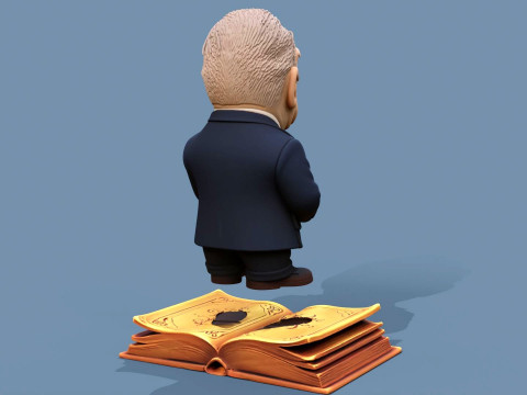 Jorge Luis Borges Chibi 3D Print Model
