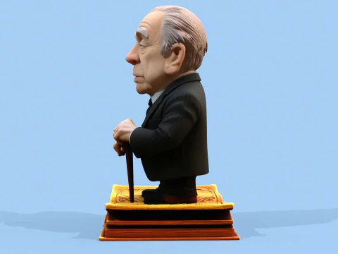 Jorge Luis Borges Chibi 3D Print Model