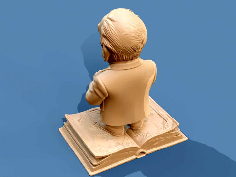 Jorge Luis Borges Chibi 3D Print Model
