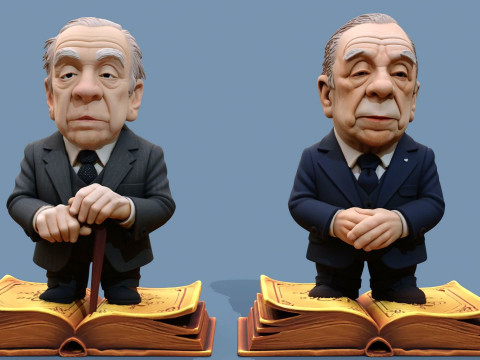 Jorge Luis Borges Chibi 3D Print Model