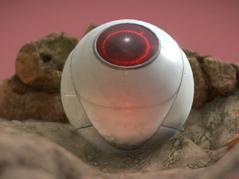 Vegeta Saiyan Attack Ball Renderable fan art 3D Model