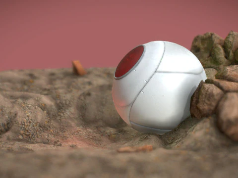 Vegeta Saiyan Attack Ball Renderable fan art 3D Model
