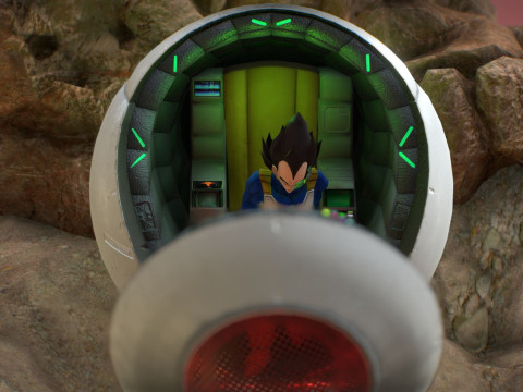 Vegeta Saiyan Attack Ball Renderable fan art 3D मॉडल