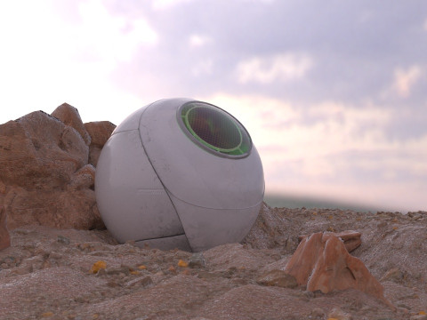 Vegeta Saiyan Attack Ball Renderable fan art 3D मॉडल