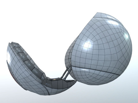 Vegeta Saiyan Attack Ball Renderable fan art 3D मॉडल