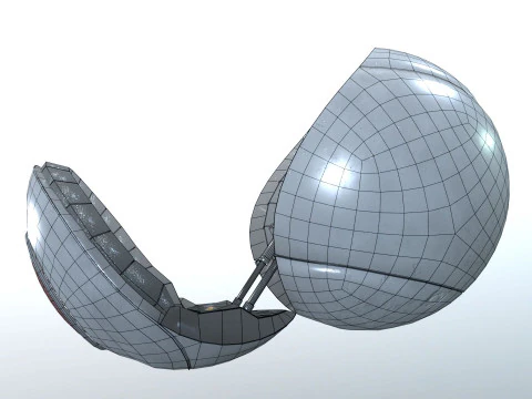 Vegeta Saiyan Attack Ball Renderable fan art 3D Model