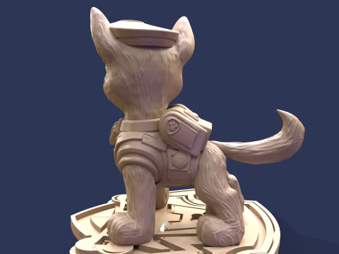 Paw Patrol Chase Printable 3D Print Model