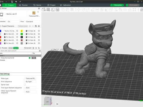 Paw Patrol Chase Printable 3D-Druckmodell