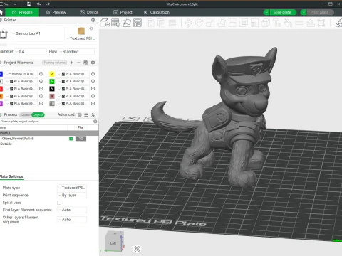 Paw Patrol Chase Printable 3D Print Model