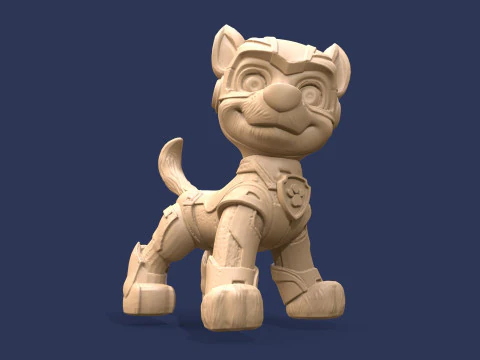 Paw Patrol Chase Printable 3D Print Model