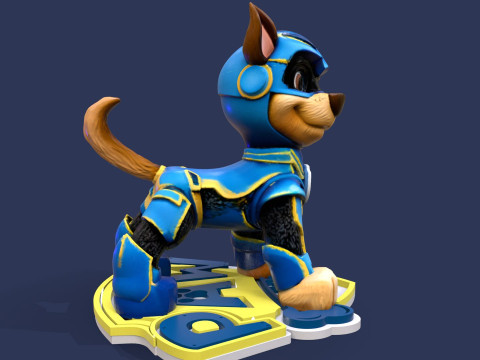 Paw Patrol Chase Printable 3D-Druckmodell