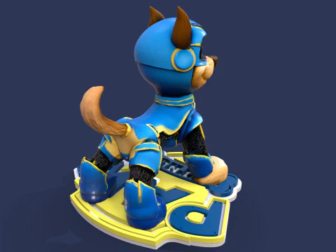 Paw Patrol Chase Printable 3D Print Model