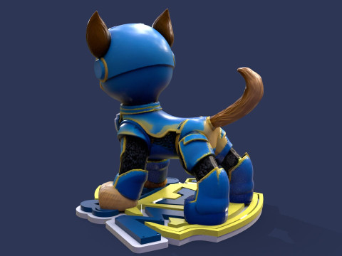 Paw Patrol Chase Printable 3D-Druckmodell
