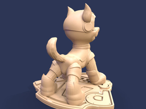 Paw Patrol Chase Printable 3D-Druckmodell