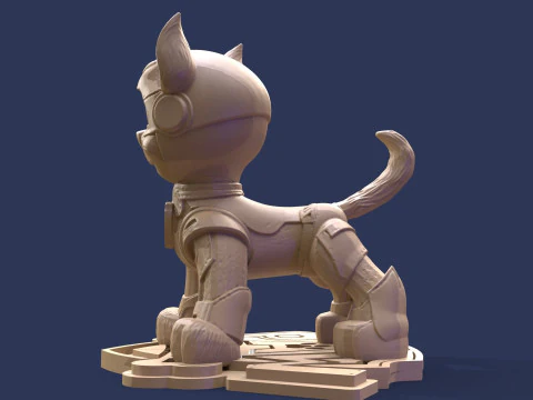 Paw Patrol Chase Printable 3D Print Model