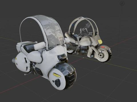 Bulmas Capsule No9 Bike Renderable 3D Model