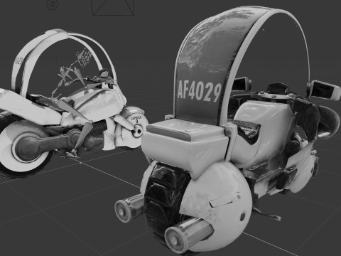 Bulmas Capsule No9 Bike Renderable 3D Модель