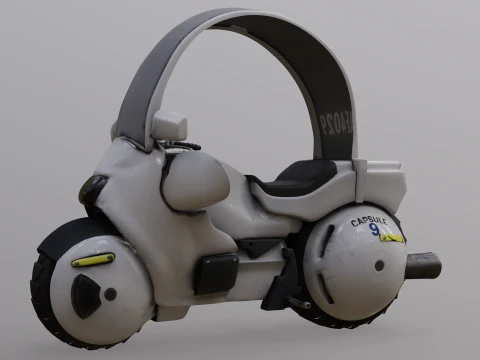 Bulmas Capsule No9 Bike Renderable 3D Model