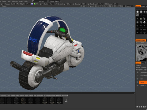 Bulmas Capsule No9 Bike Renderable 3D Модель