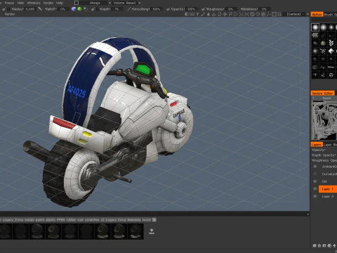 Bulmas Capsule No9 Bike Renderable 3D Model
