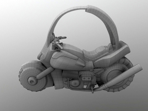 Bulmas Capsule No9 Bike Renderable 3D Модель