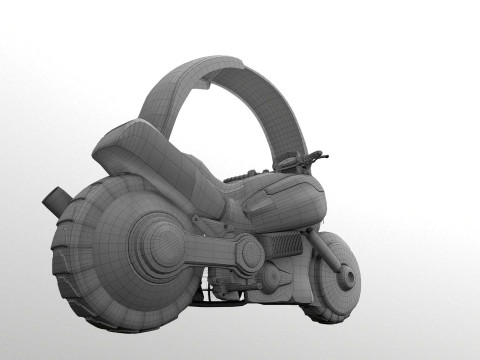 Bulmas Capsule No9 Bike Renderable 3D Модель