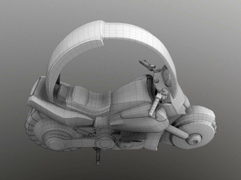 Bulmas Capsule No9 Bike Renderable 3D Модель