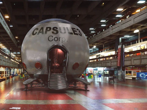 Capsule Corporation Spaceship PBR renderable 3D Model