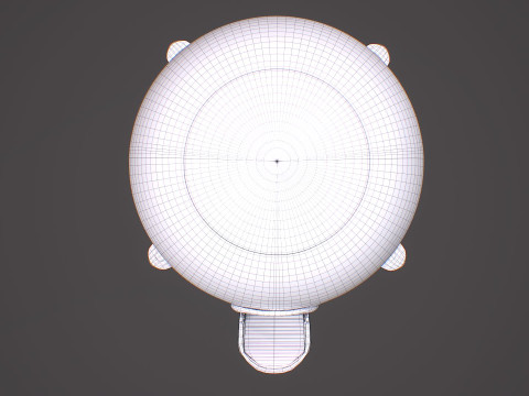 Capsule Corporation Spaceship PBR renderable Model 3D