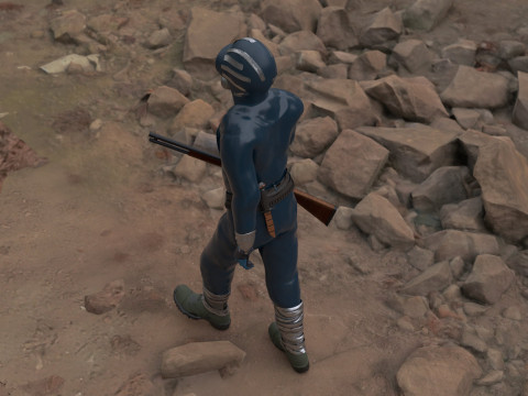The Eternauta conmic version renderable 3D 모델